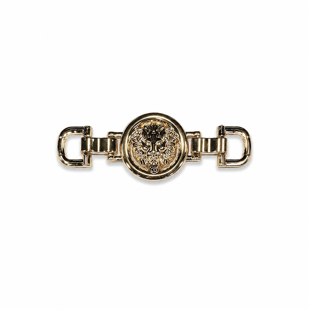 Luxury Lion Head Gold Metal Clasp Buckle (1 piece)