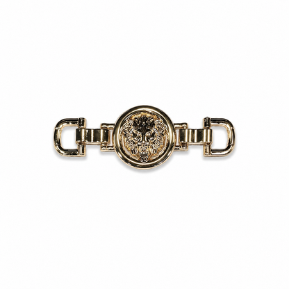 Luxury Lion Head Gold Metal Clasp Buckle (1 piece)