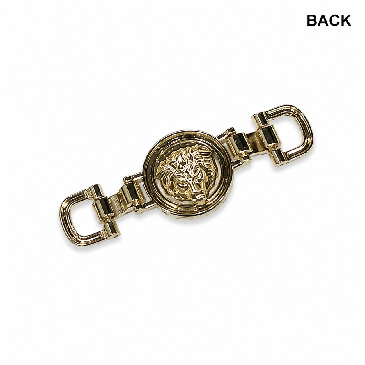 Luxury Lion Head Gold Metal Clasp Buckle (1 piece)