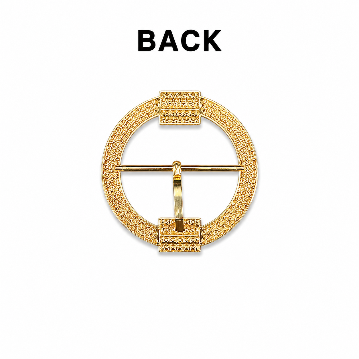 Luxury Crystal-Embellished Round Fashion Buckle (1 Piece)