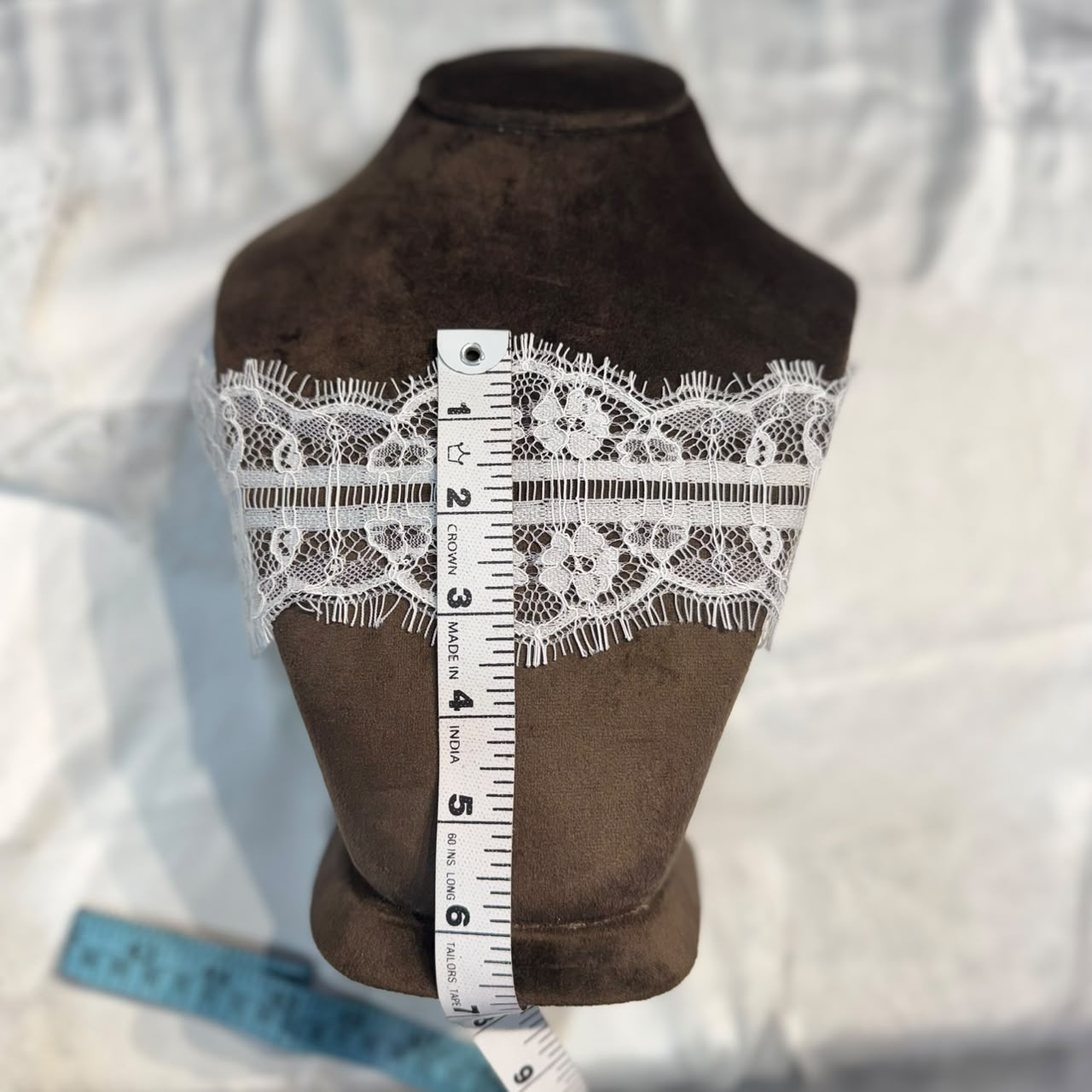 Elegant White Soft Chantilly Lace Border