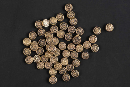Golden Designer Leaf Charms for Bracelet/Anklet Necklace Making and Crafts Work Package of 25 Pieces
