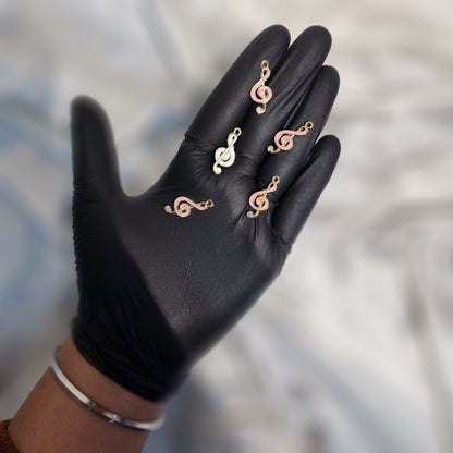 Musical Sign Shaped Fancy Charms 5 Pieces