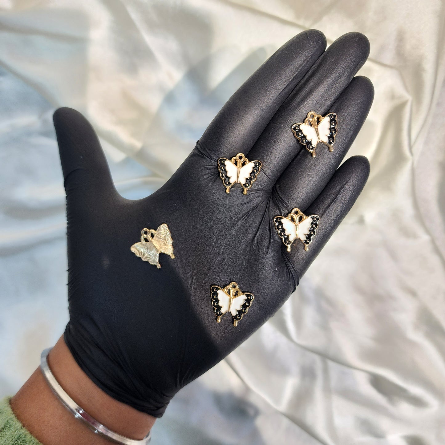 Fancy Butterfly Shaped Charms 5 Pieces