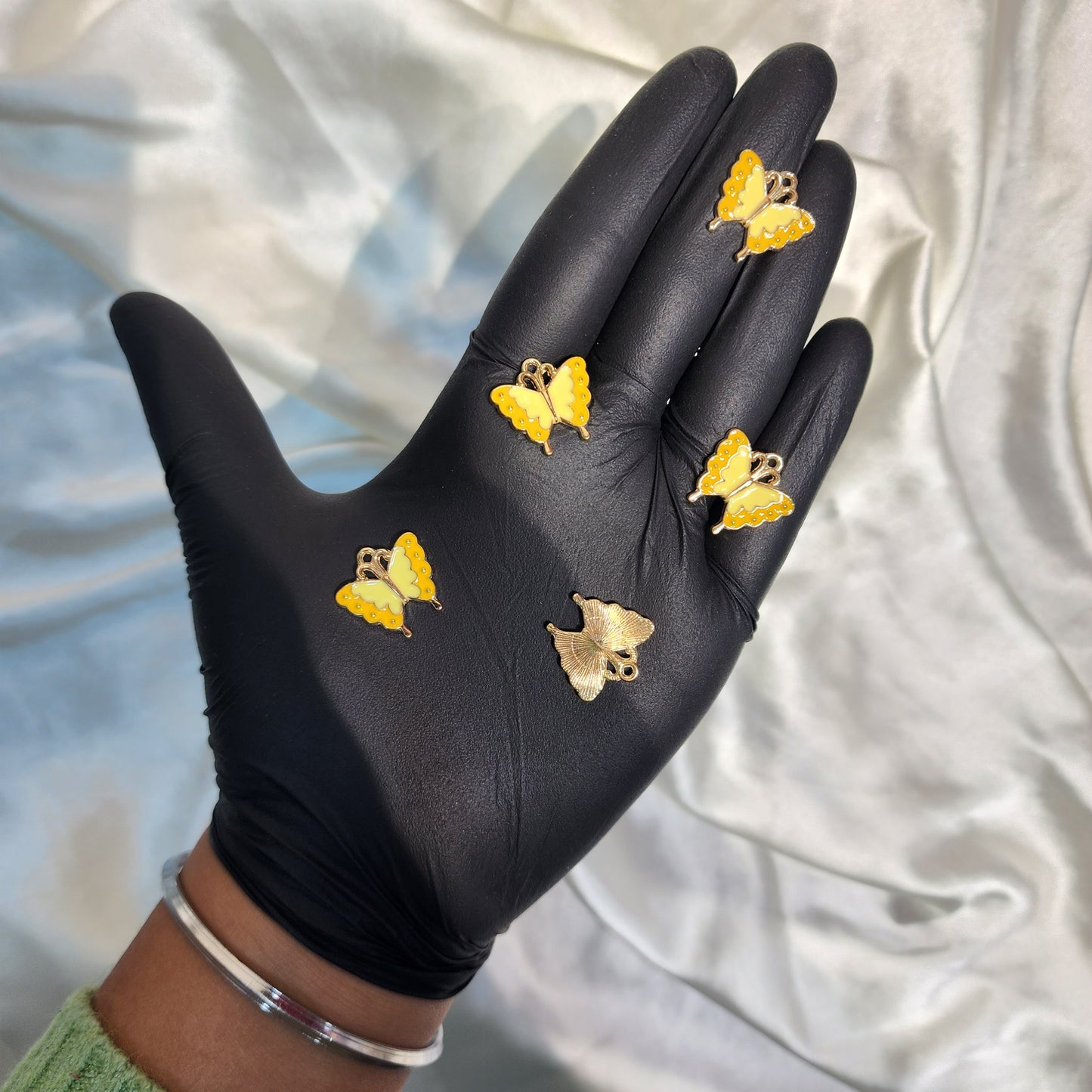 Fancy Butterfly Shaped Charms 5 Pieces