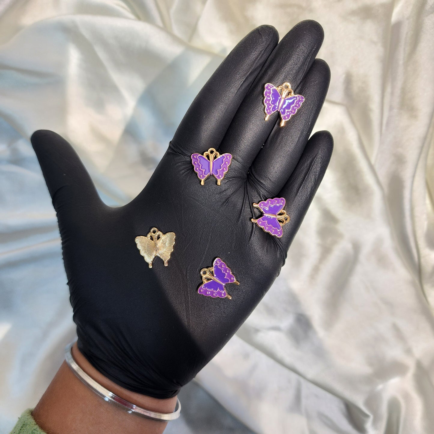 Fancy Butterfly Shaped Charms 5 Pieces