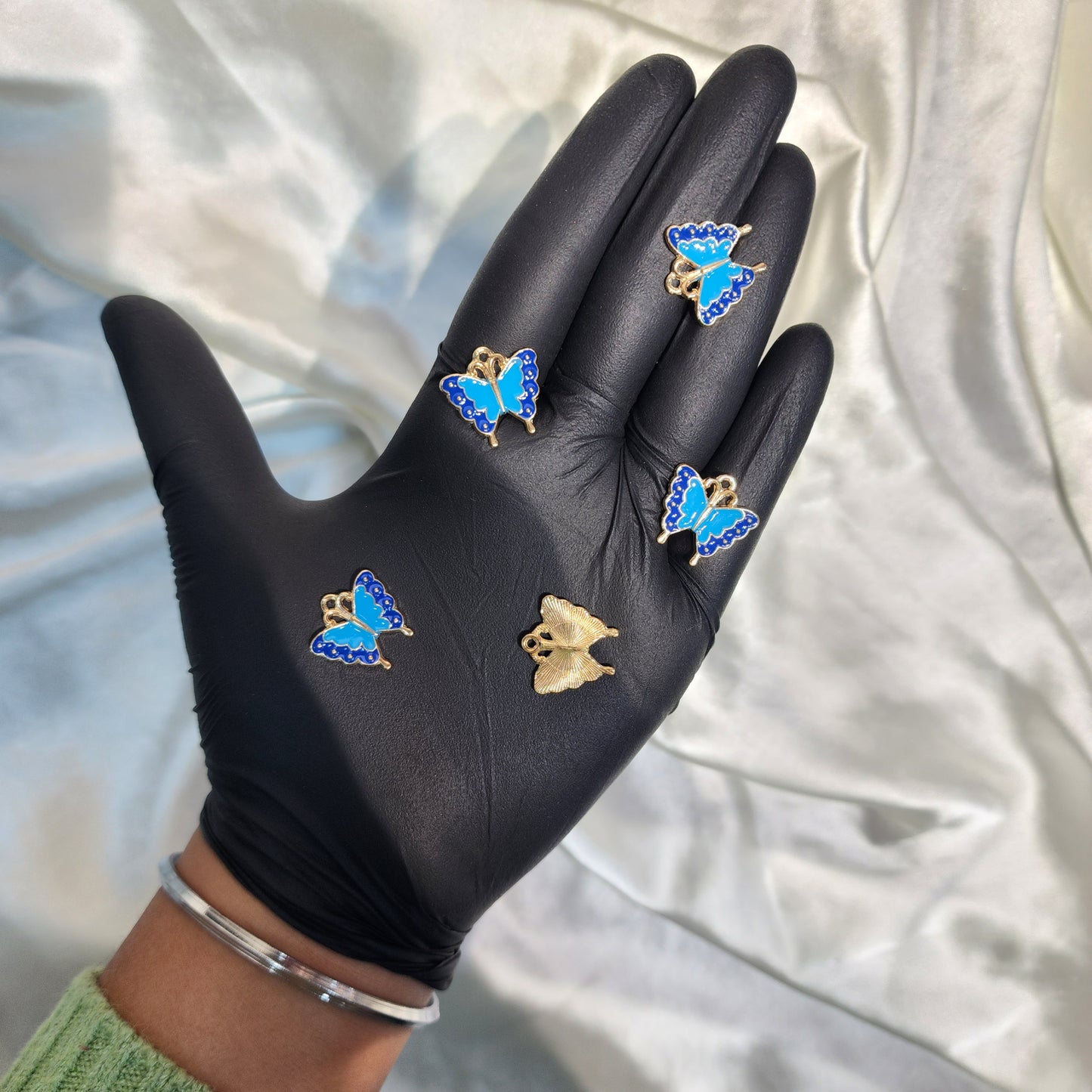 Fancy Butterfly Shaped Charms 5 Pieces