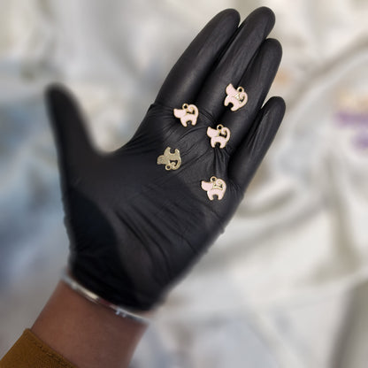 Cat Shaped Fancy Charms 5 Pieces