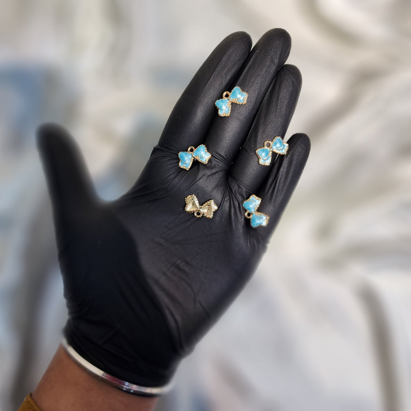 Bow Shaped Fancy Charm 5 Pieces