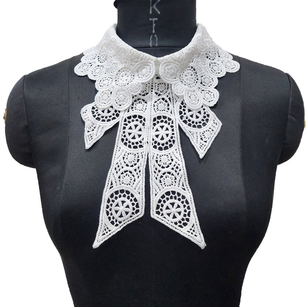 Fancy Cotton Collar with back button