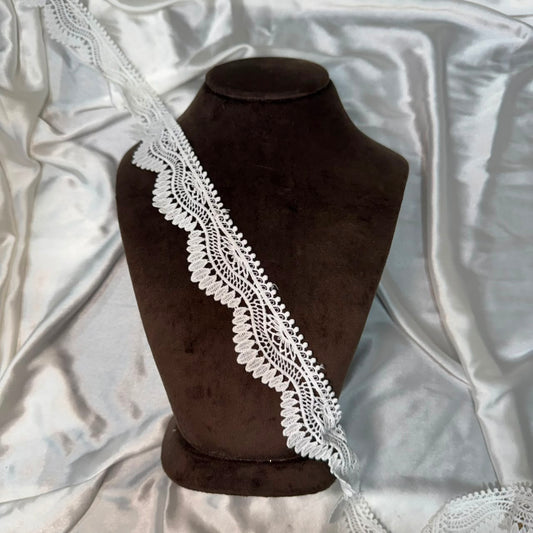 Elegant White Embroidery Lace for Fashion & Crafts