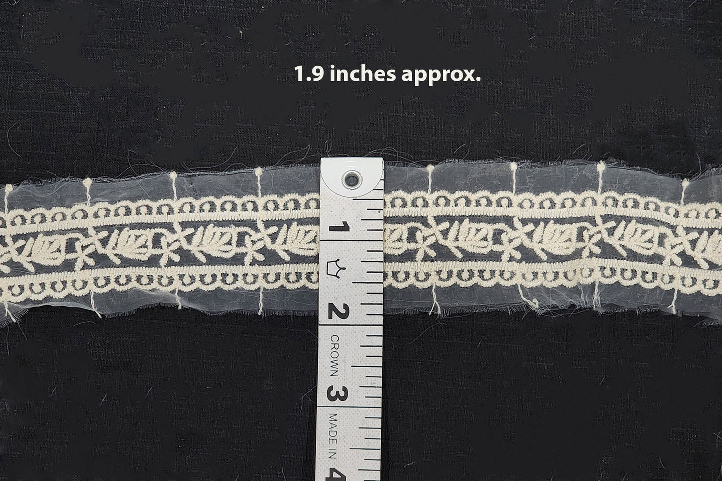 Off White Dyeable Double Side Lace