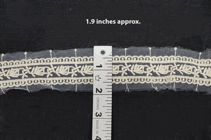 Off White Dyeable Double Side Lace