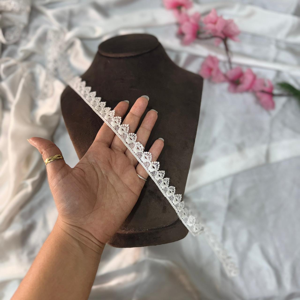 Stylish White Lace Trim for DIY Projects