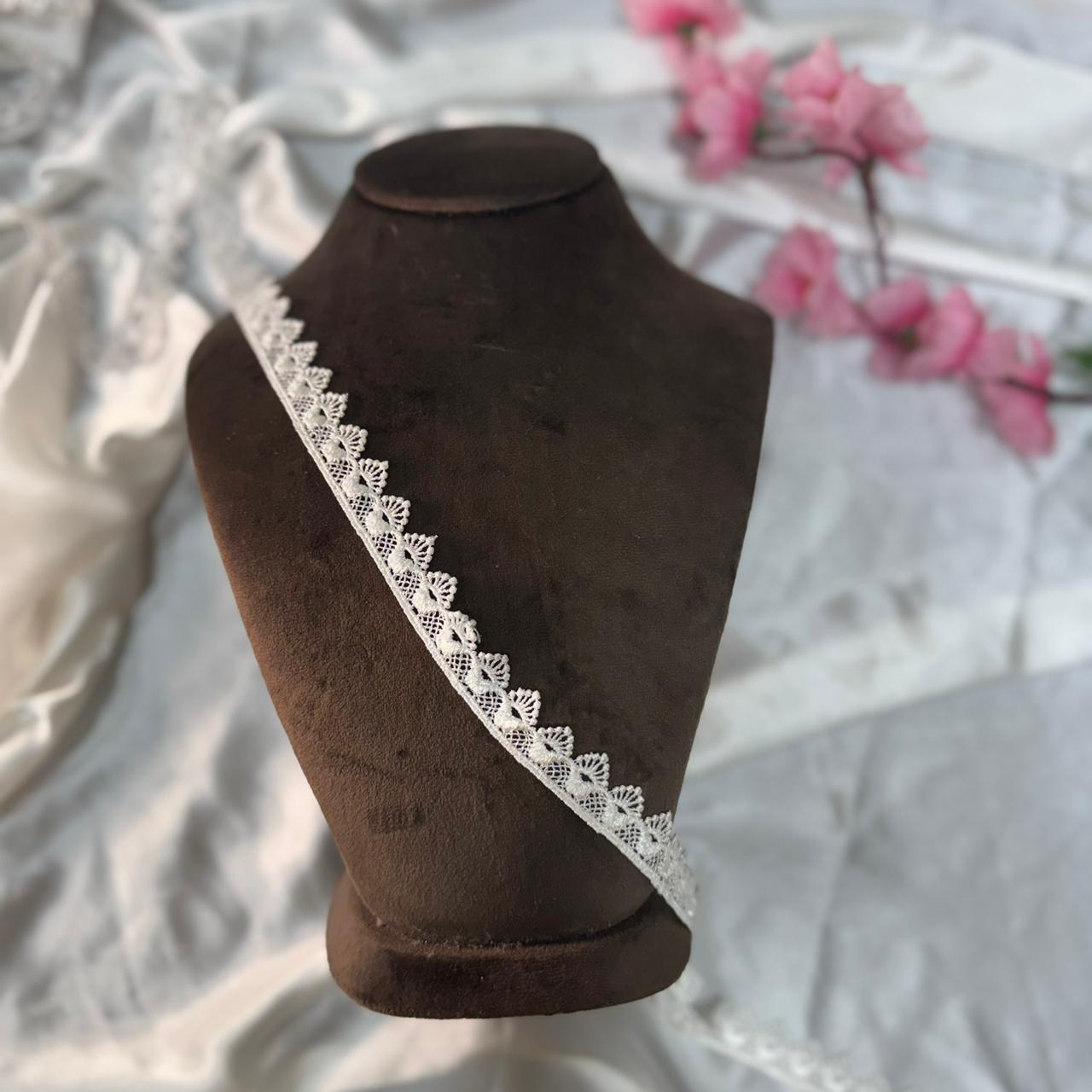 Stylish White Lace Trim for DIY Projects