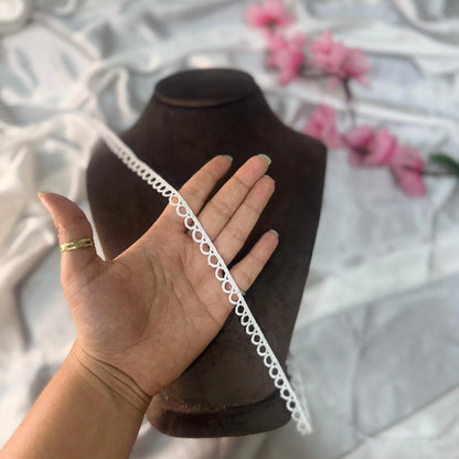 Stylish White Lace Trim for DIY Projects