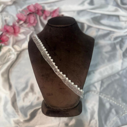 Luxury Pearl Work Sewing Lace Border