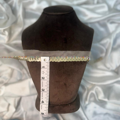 Elegant Beads & Sequin Mesh Lace Trim