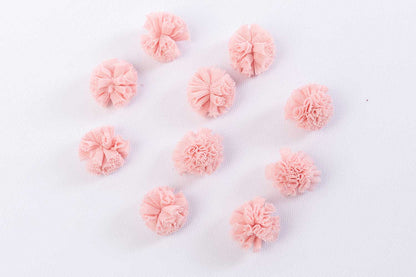 Decorative Net Mini Fabric Flowers