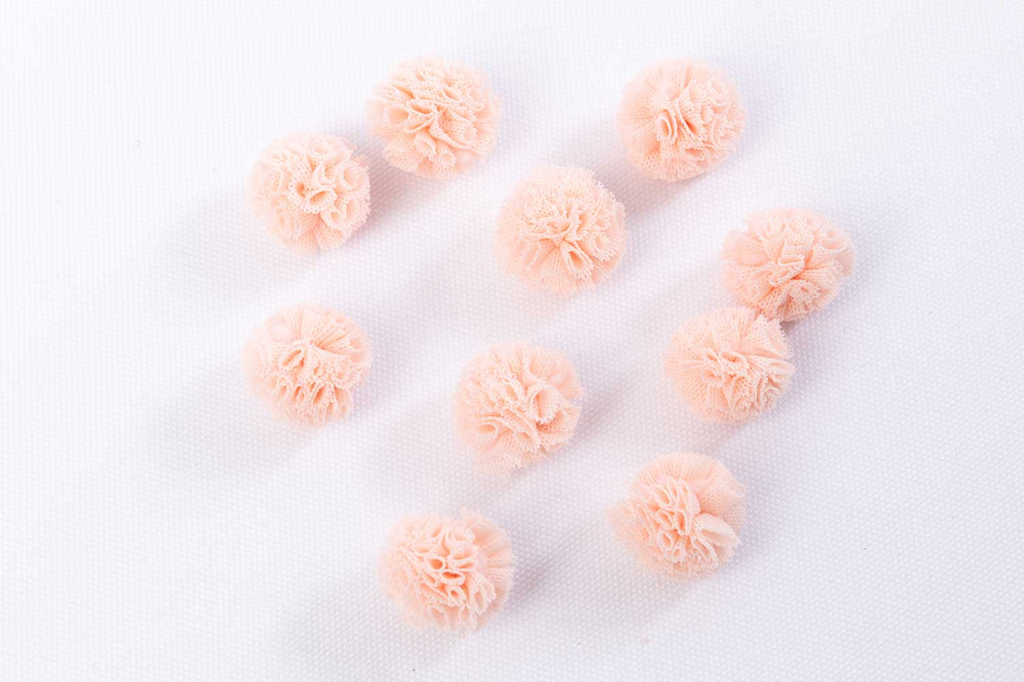 Decorative Net Mini Fabric Flowers