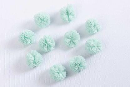 Decorative Net Mini Fabric Flowers