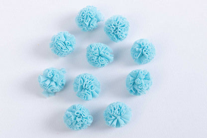 Decorative Net Mini Fabric Flowers