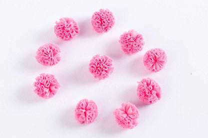 Decorative Net Mini Fabric Flowers