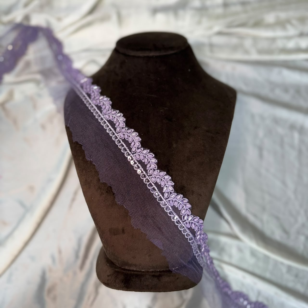 Classic Beads work Designer Lace Border