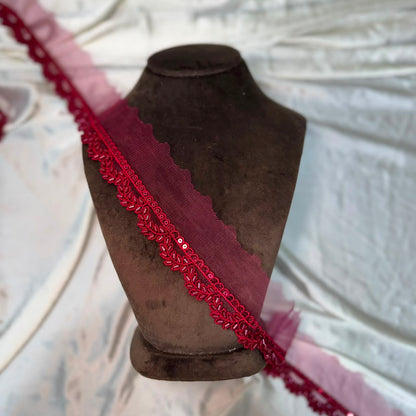 Classic Beads work Designer Lace Border