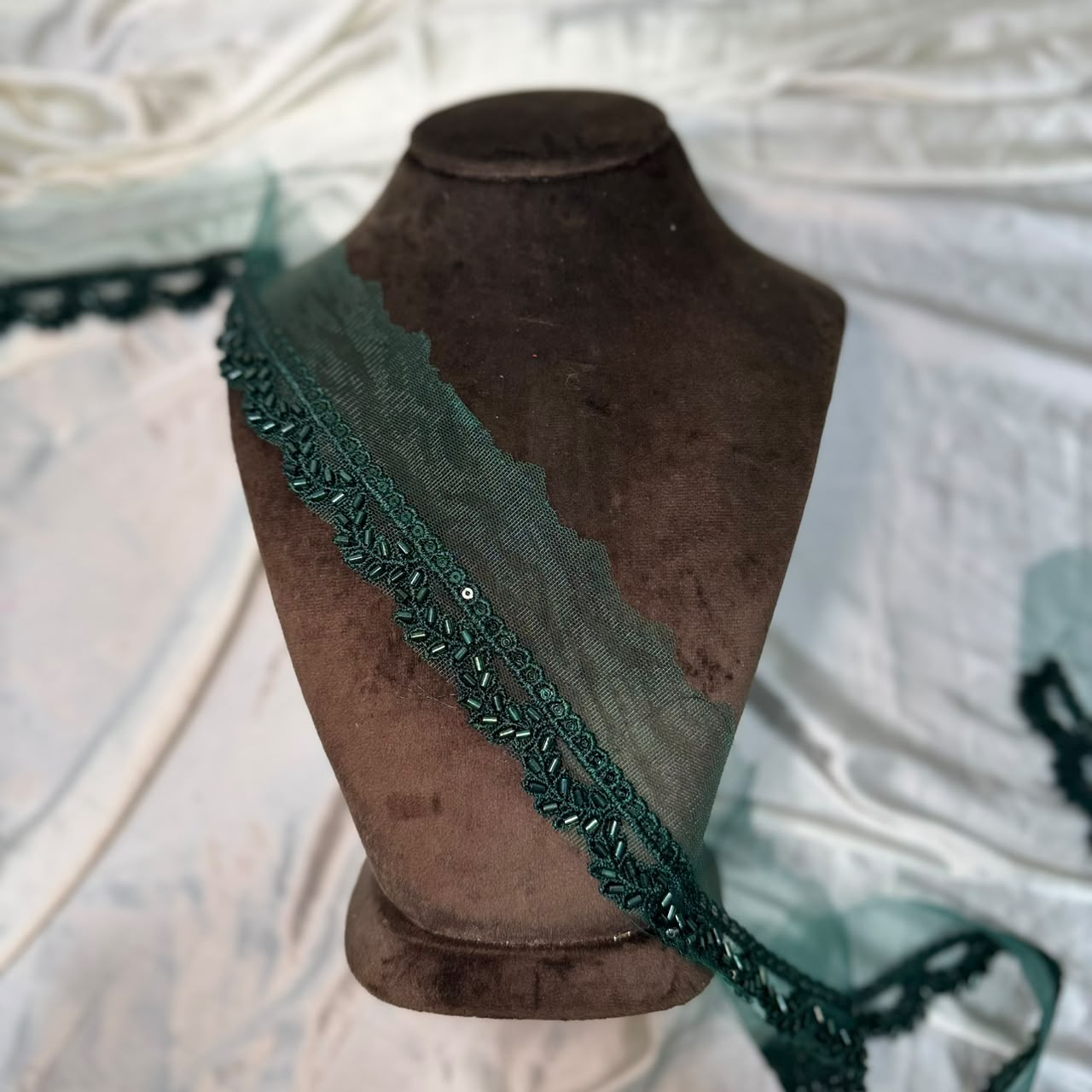 Classic Beads work Designer Lace Border