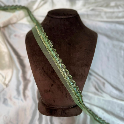 Classic Beads work Designer Lace Border