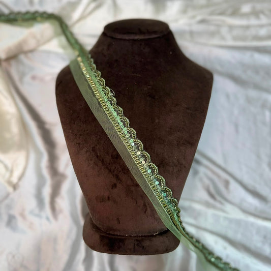 Classic Beads work Designer Lace Border