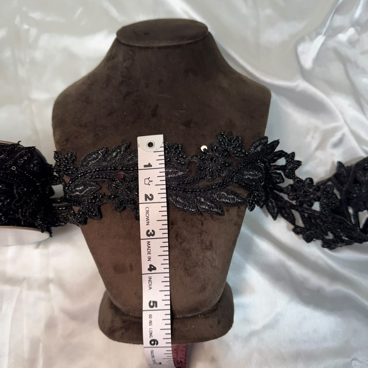 Floral Pearl Beaded Embroidery Lace Applique