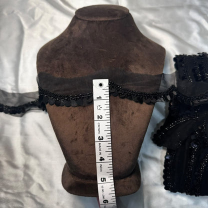 Designer Sequin Embellished Net Lace Border