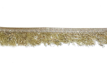Water Golden Tassel Fringes Kiran Crush Frill Dupatta Bridal Border lace