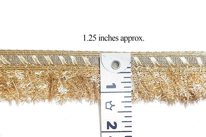 Pearl Matte Fringes Tassel Lace Fringes Kiran Frill Bridal Border Lace