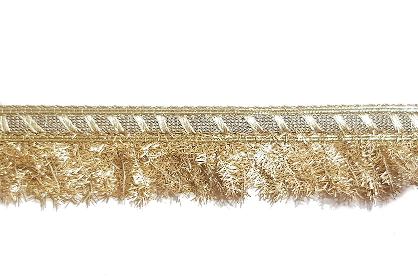 Pearl Matte Fringes Tassel Lace Fringes Kiran Frill Bridal Border Lace