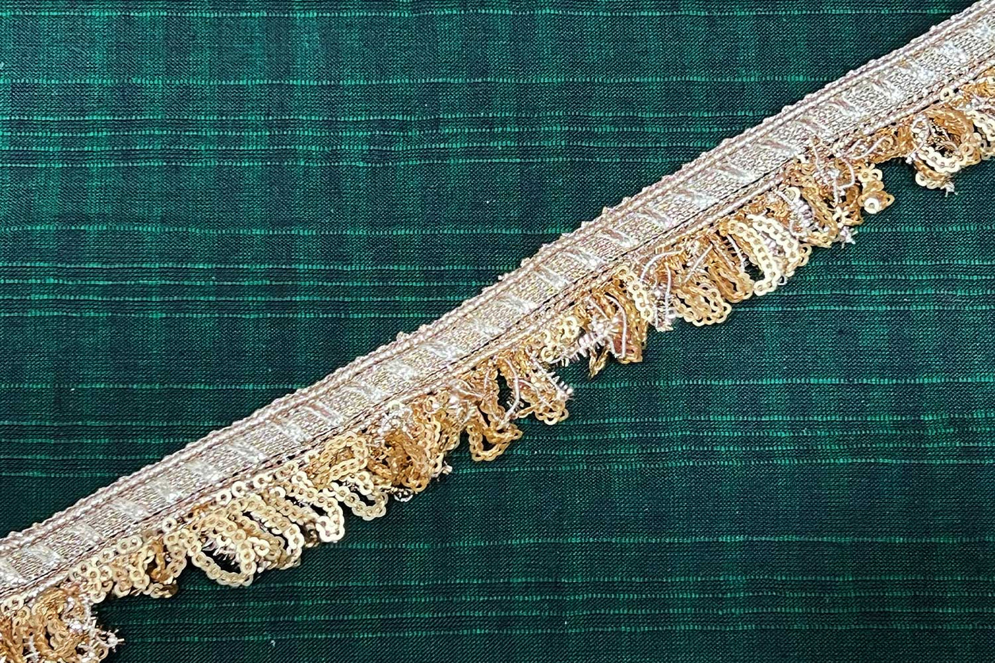 Golden Fringes Lace Trim Kiran Crush Lace Frill Lace