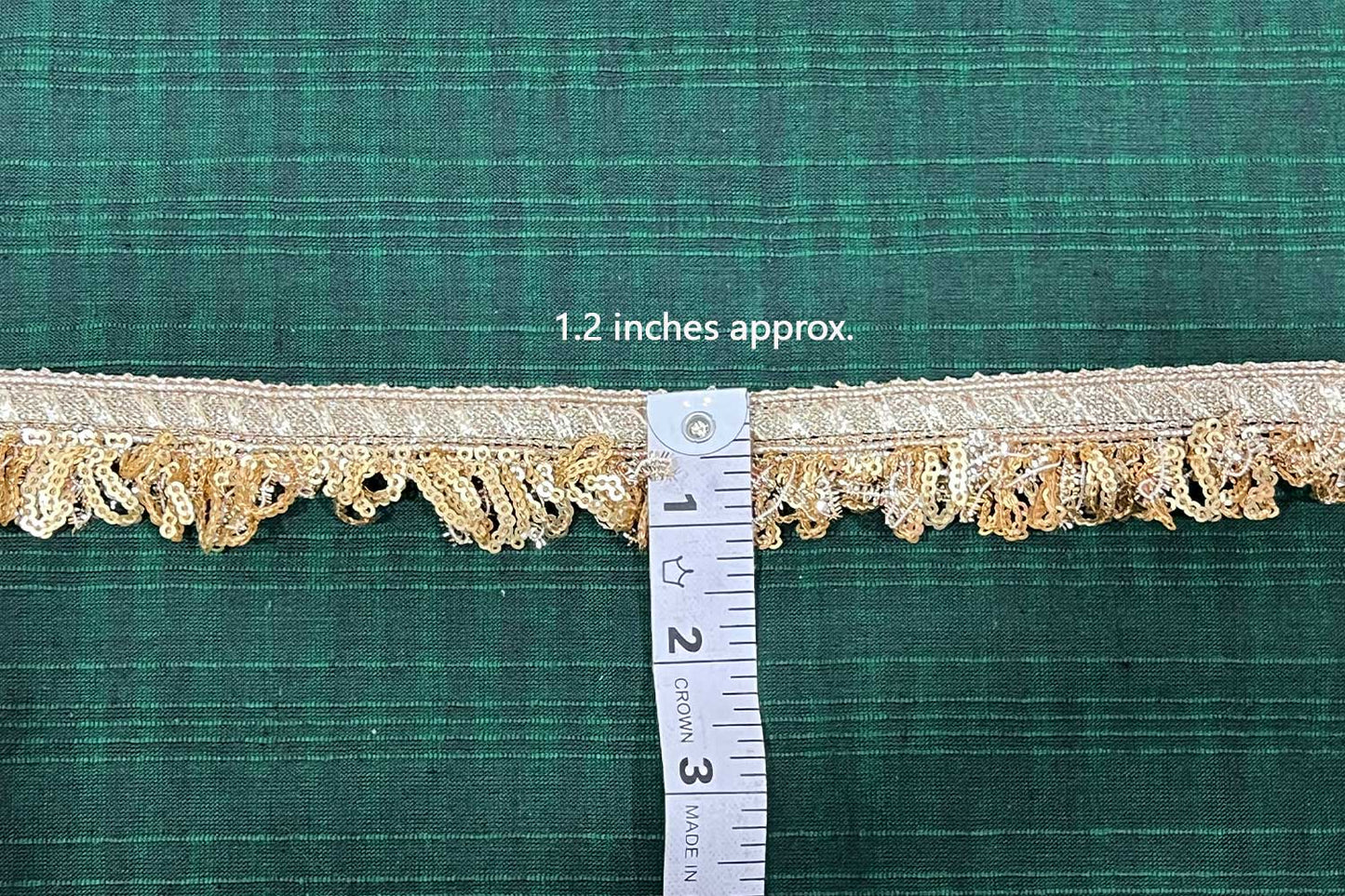 Golden Fringes Lace Trim Kiran Crush Lace Frill Lace