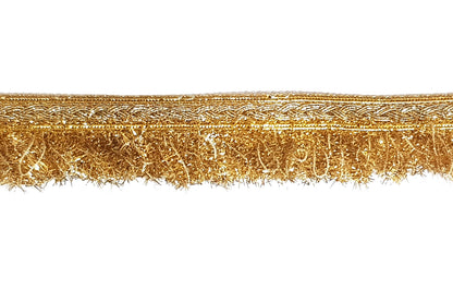 Water Golden Tassel Fringes Kiran Crush Frill Dupatta Bridal Border lace