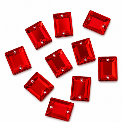 Rectangle Sew-On Rhinestone Crystal Embellishments (pack of 10)