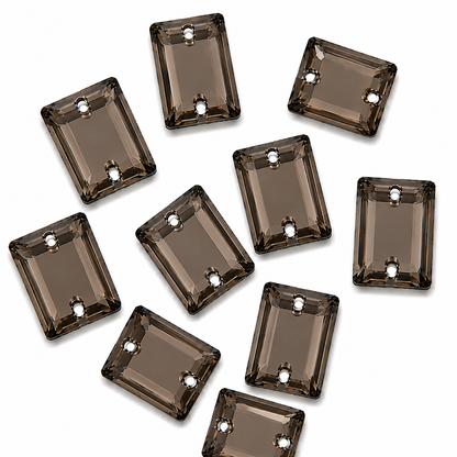 Rectangle Sew-On Rhinestone Crystal Embellishments (pack of 10)