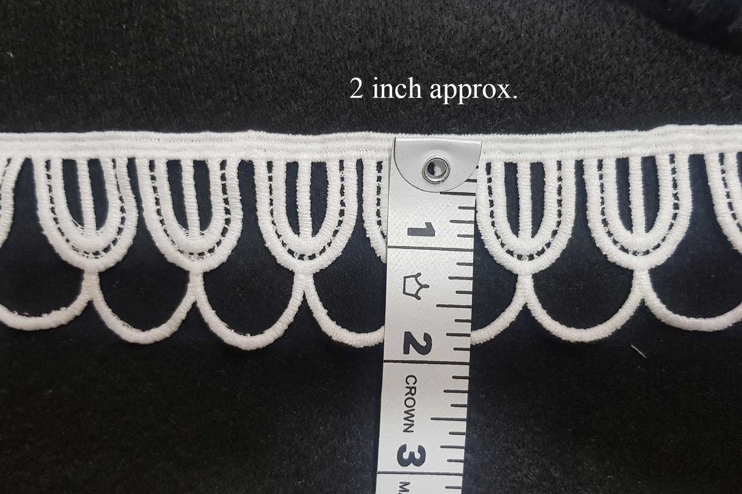 Fancy White U-Shape GPO Lace