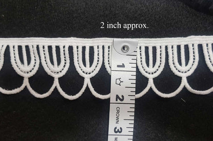 Fancy White U-Shape GPO Lace