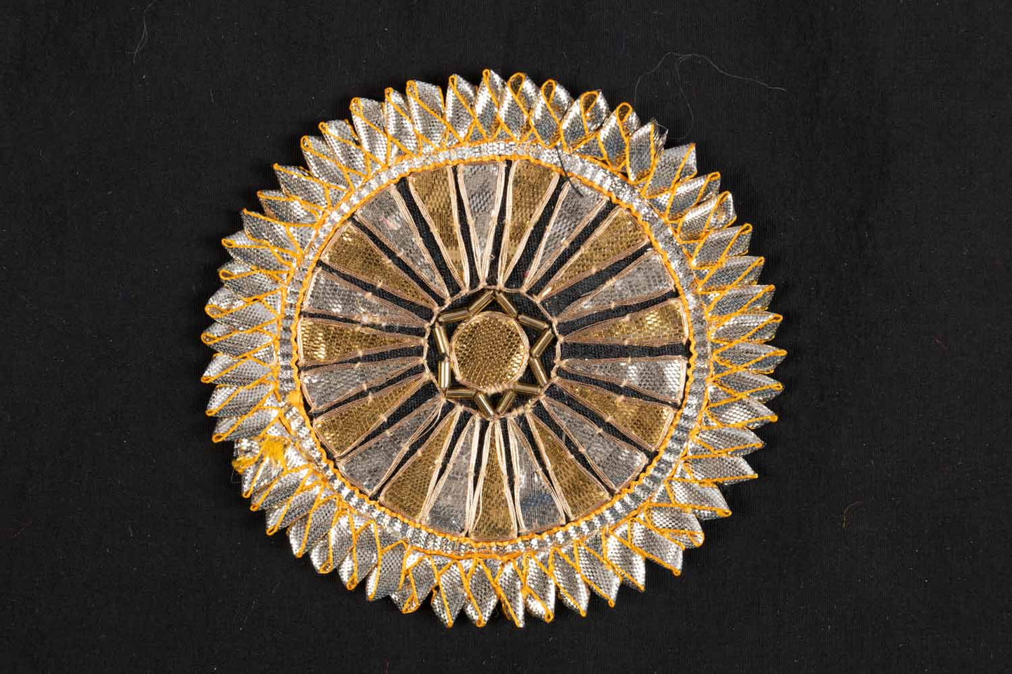 Set of 2 Pieces Round Shape Gota Patti Patch