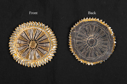 Set of 2 Pieces Round Shape Gota Patti Patch