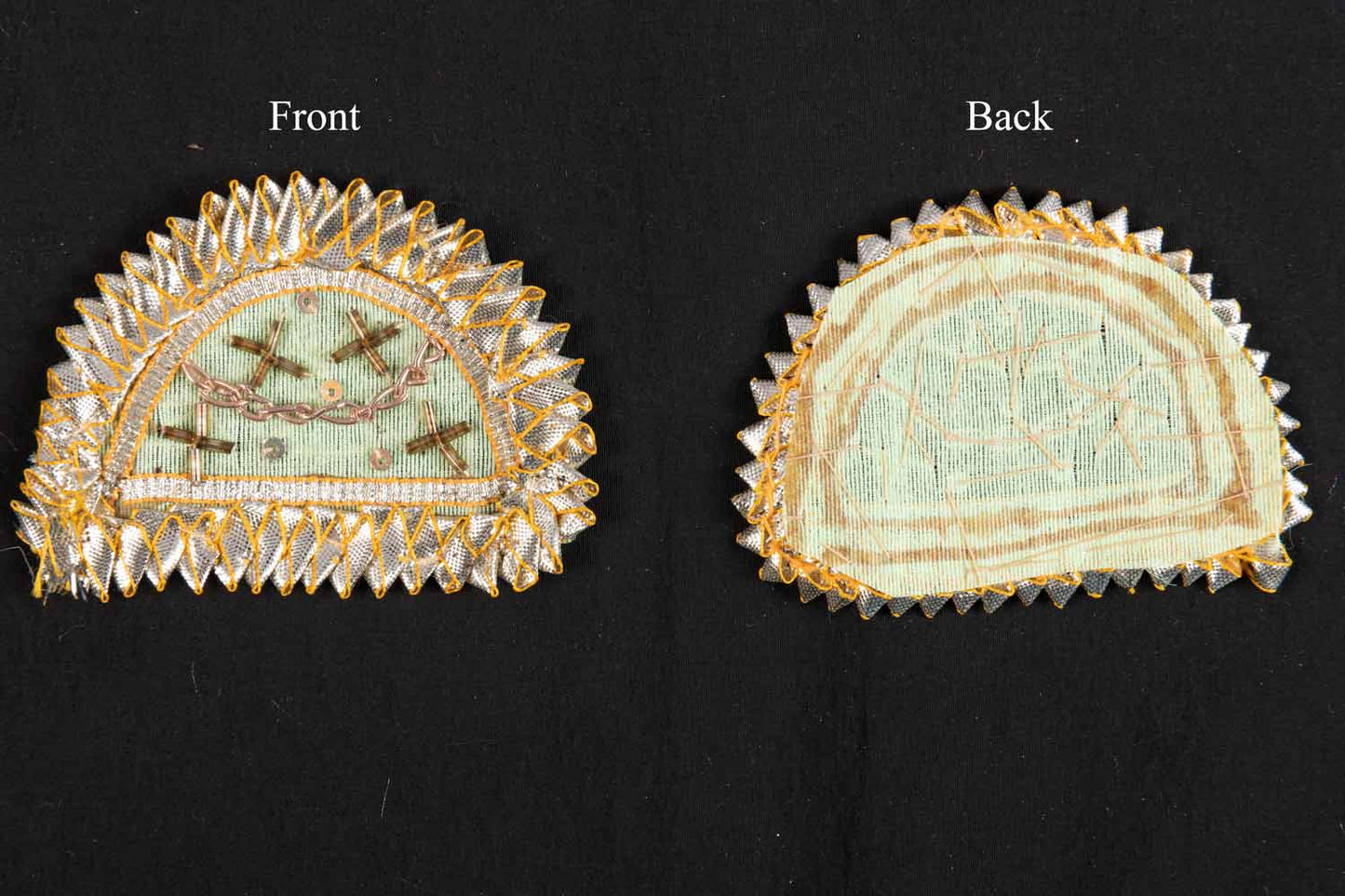 Pack of 5 Pieces D shape Gota Patch