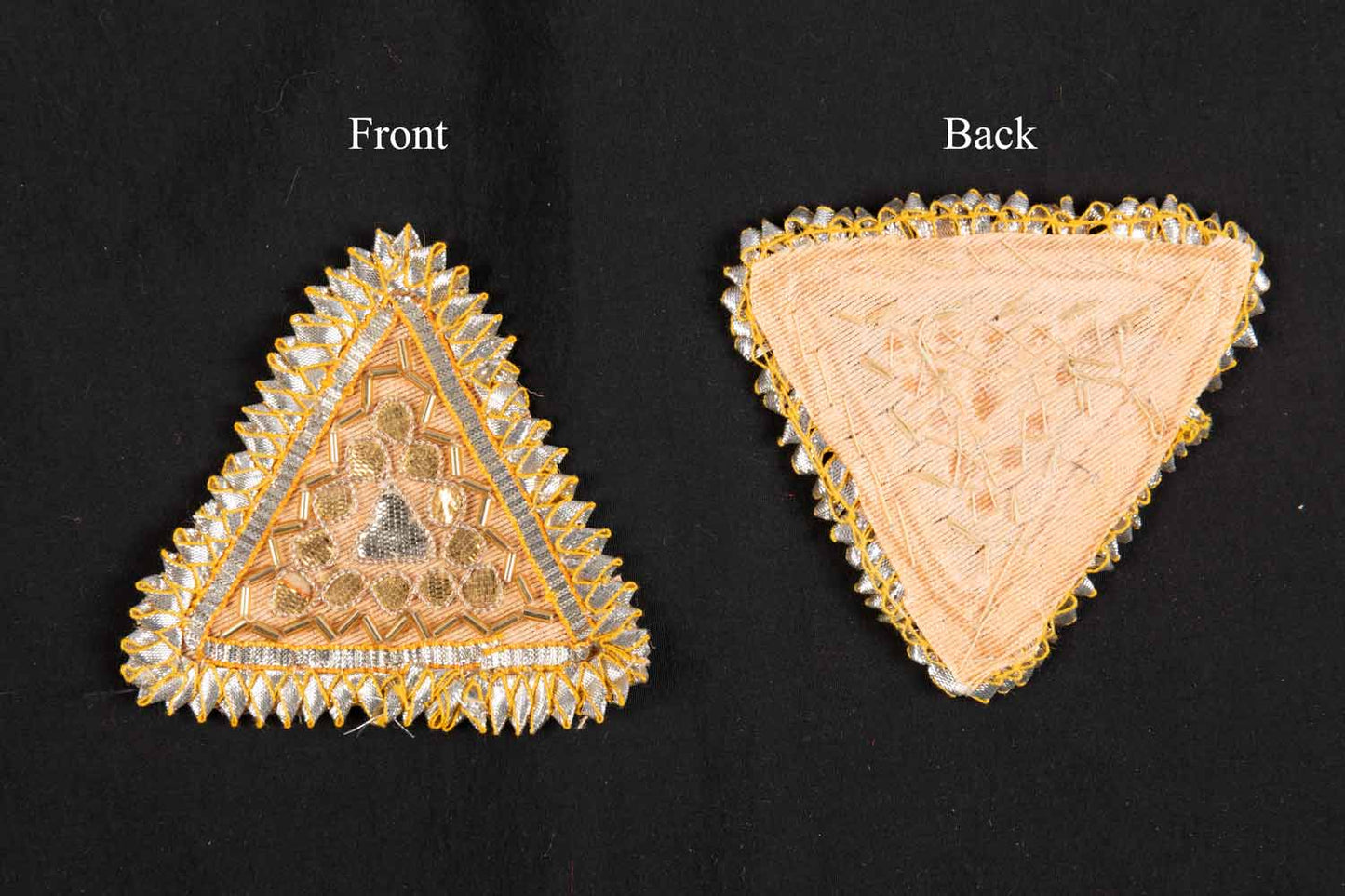 Set of 5 Pieces Triangle shape Gota Patti Patch
