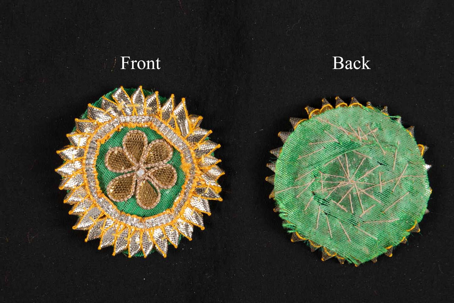 Pack of 5 Pieces Round Shape Fancy Gota Patti Patches