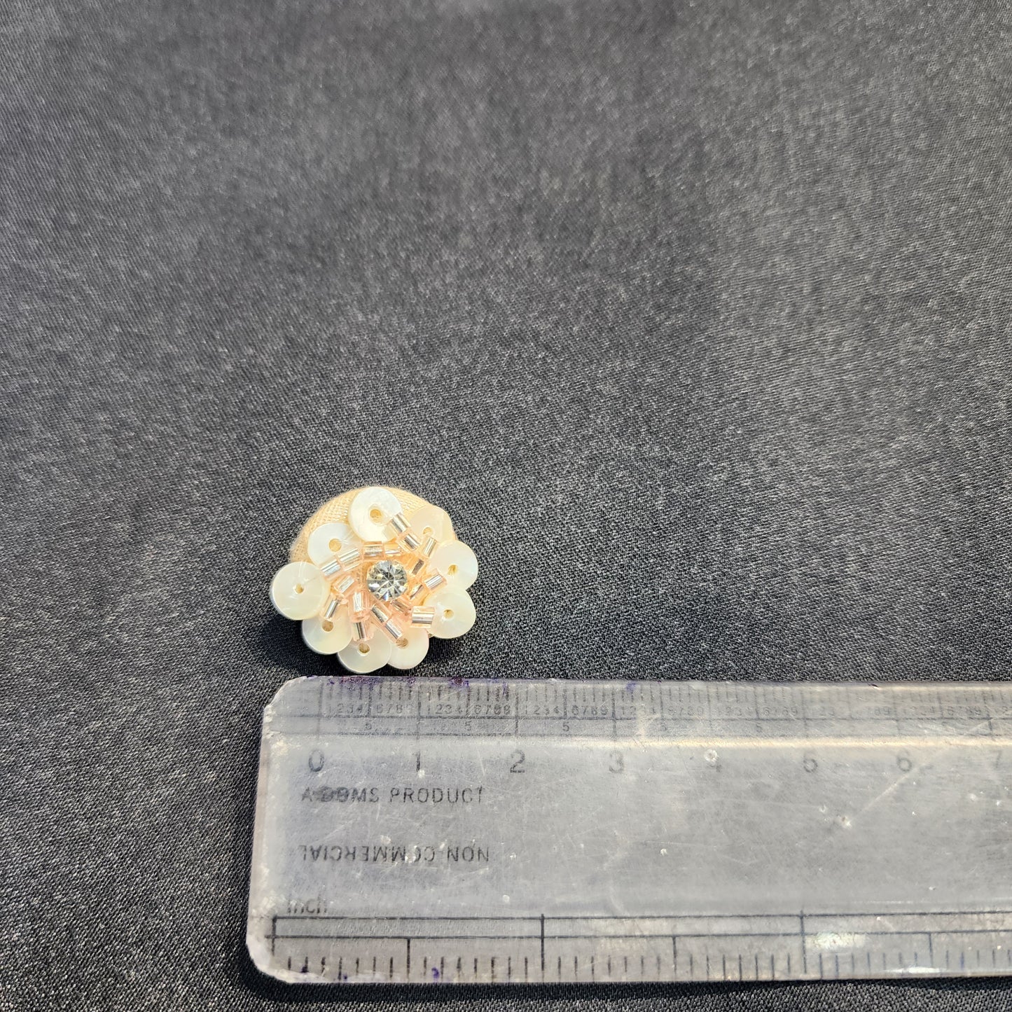 Floral Handcrafted Buttons with beads and sequin work